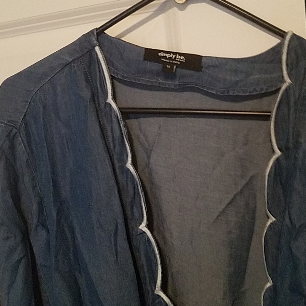 Blue Jean Wrap Dress